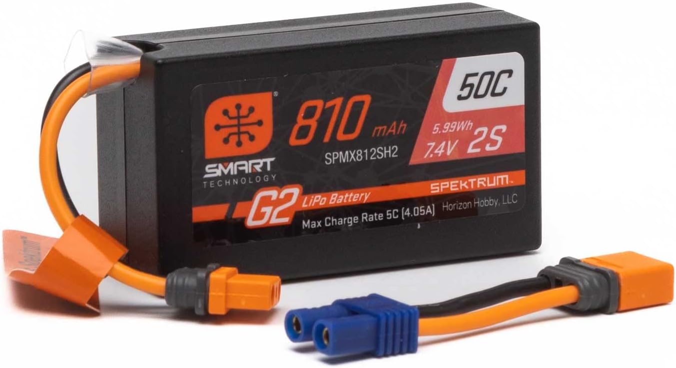 Spektrum 7.4V 810mAh 2S Smart G2 50C LiPo Battery Review