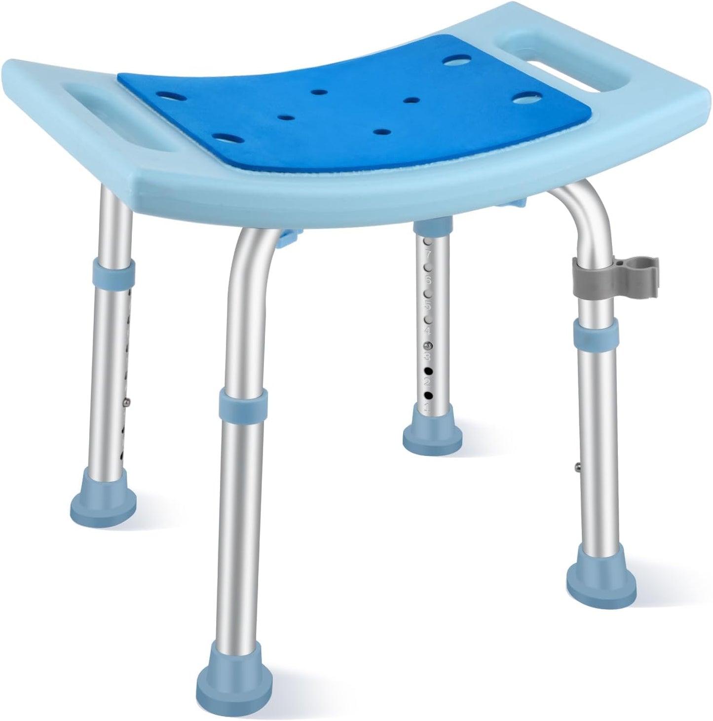Adjustable Shower Chair for Seniors - Tool-Free Assembly