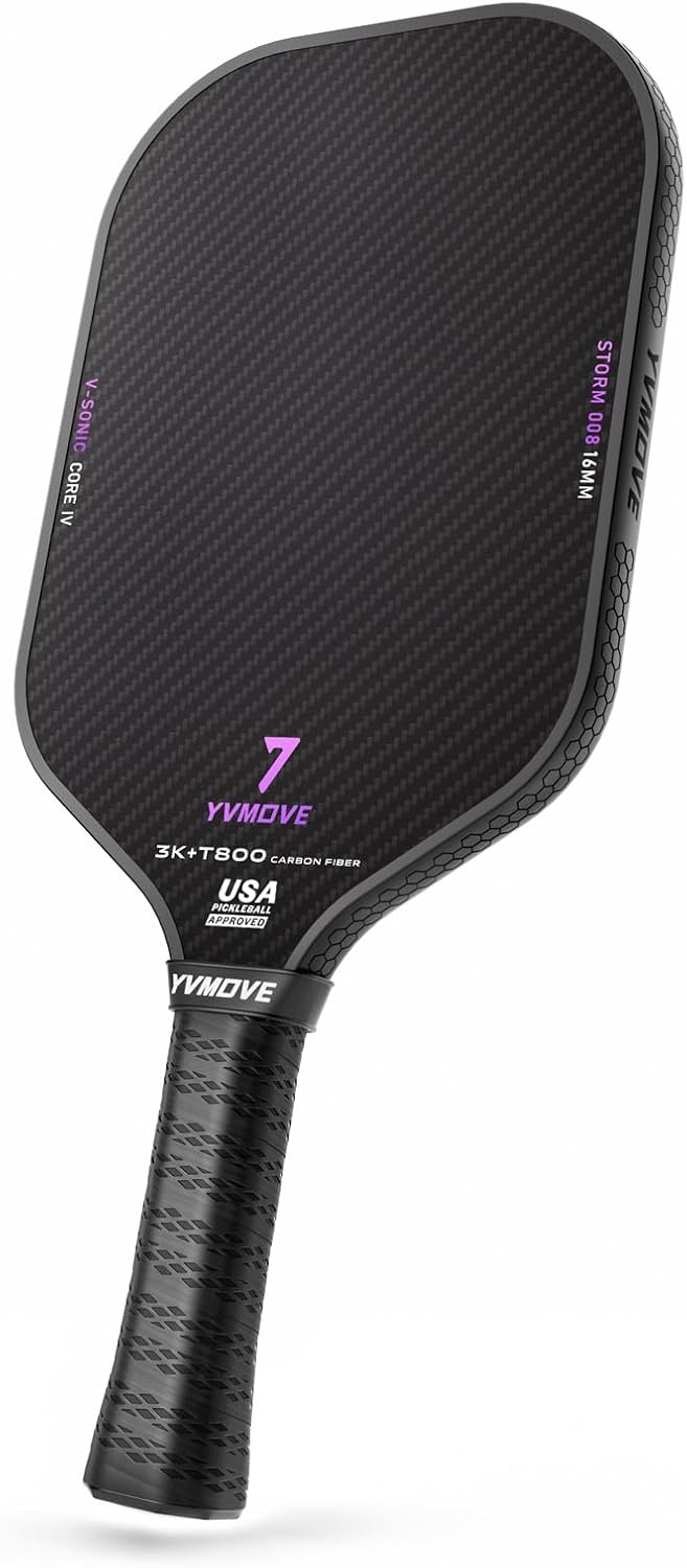 T800 Carbon Fiber Pickleball Paddle with Enhanced Control & Spin