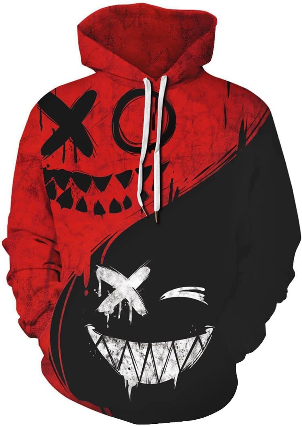 Eye-Catching 3D Graphic Hoodie with Pockets by Basoteeuo