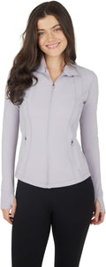 90 Degree By Reflex Full Zip Running Track Jacket - Slim (Style JCSW)