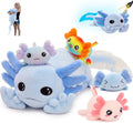 Axolotl Plush Pillow 31.5in with 4 Babies Inside - Glow Mommy Plush