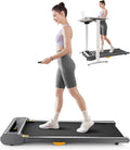 UREVO Walking Pad Under Desk Treadmill - Compact Quiet 2.25HP