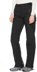 Women's Sleek Waterproof Softshell Ski Snow Pants - High Rise Fit