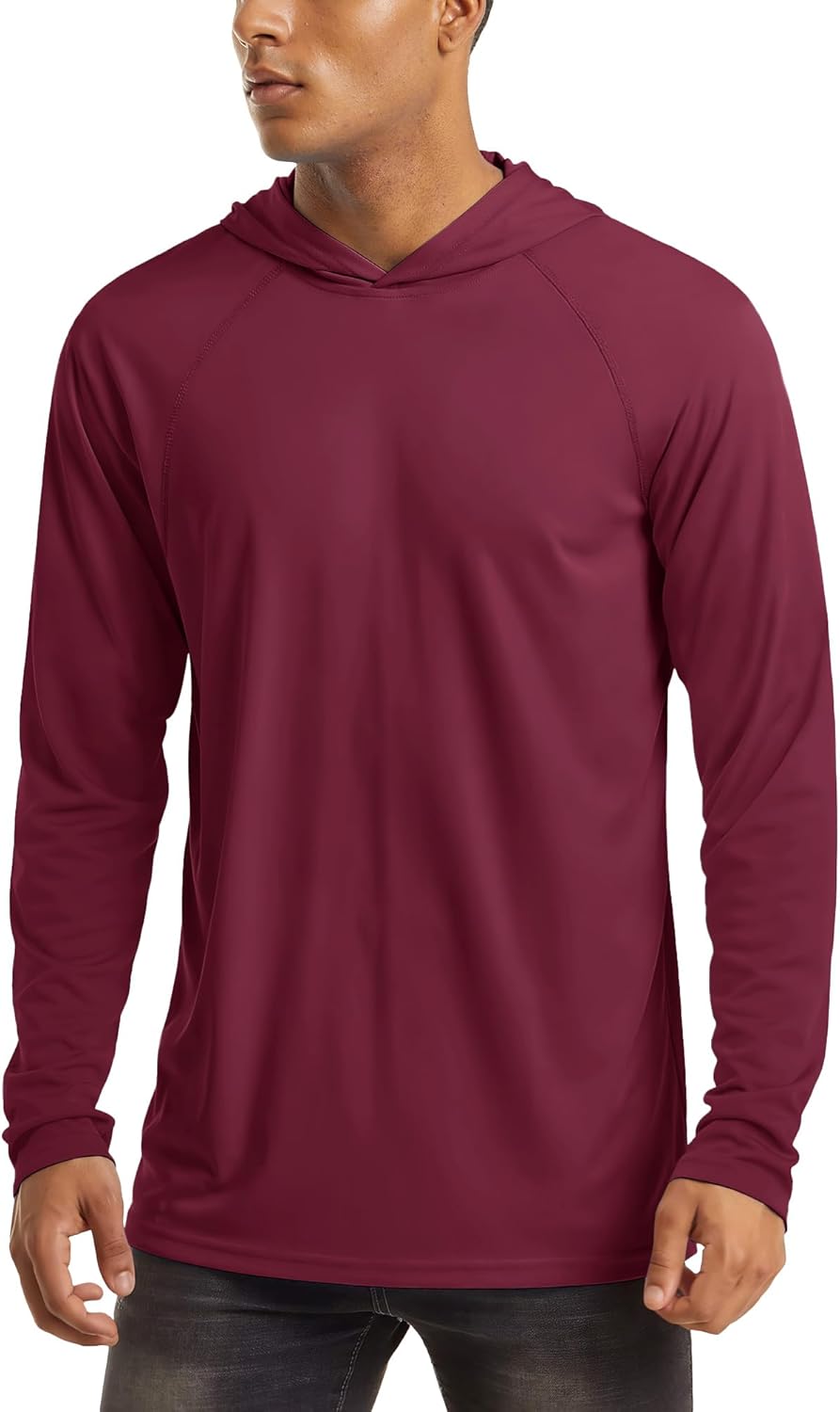 MAGCOMSEN Men's Hooded UPF 50+ Sun Protection T Shirts