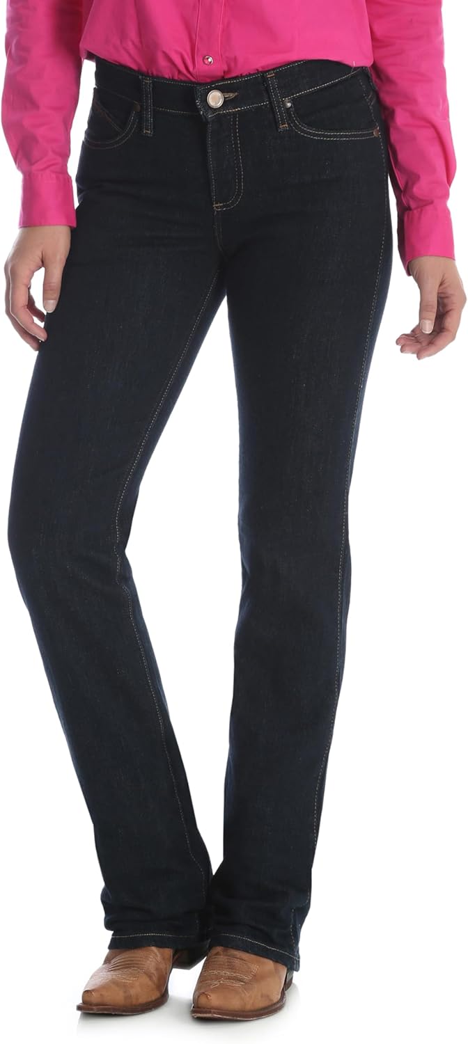 Wrangler Women's Q-Baby Mid Rise Boot Cut Riding Jean Review