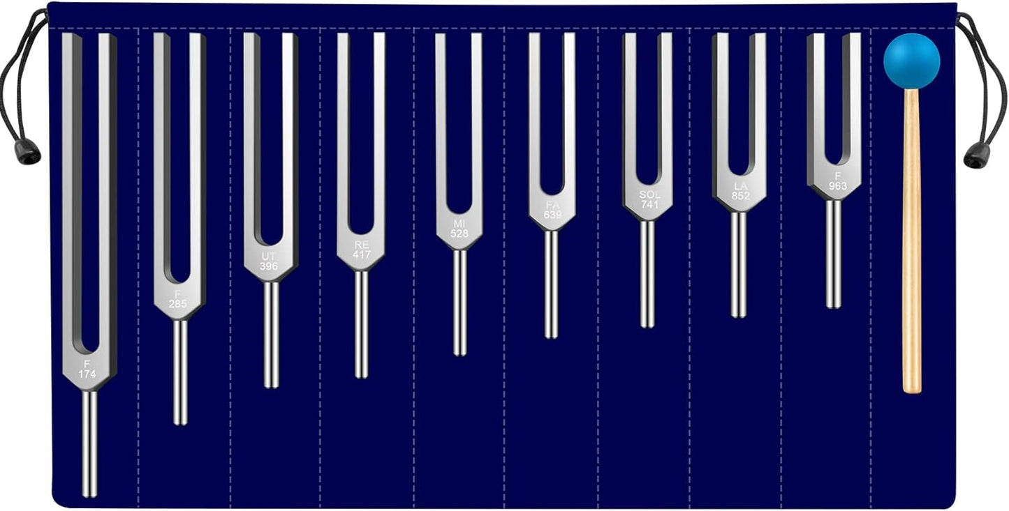Solfeggio Tuning Fork Set for DNA Healing and Sound Therapy