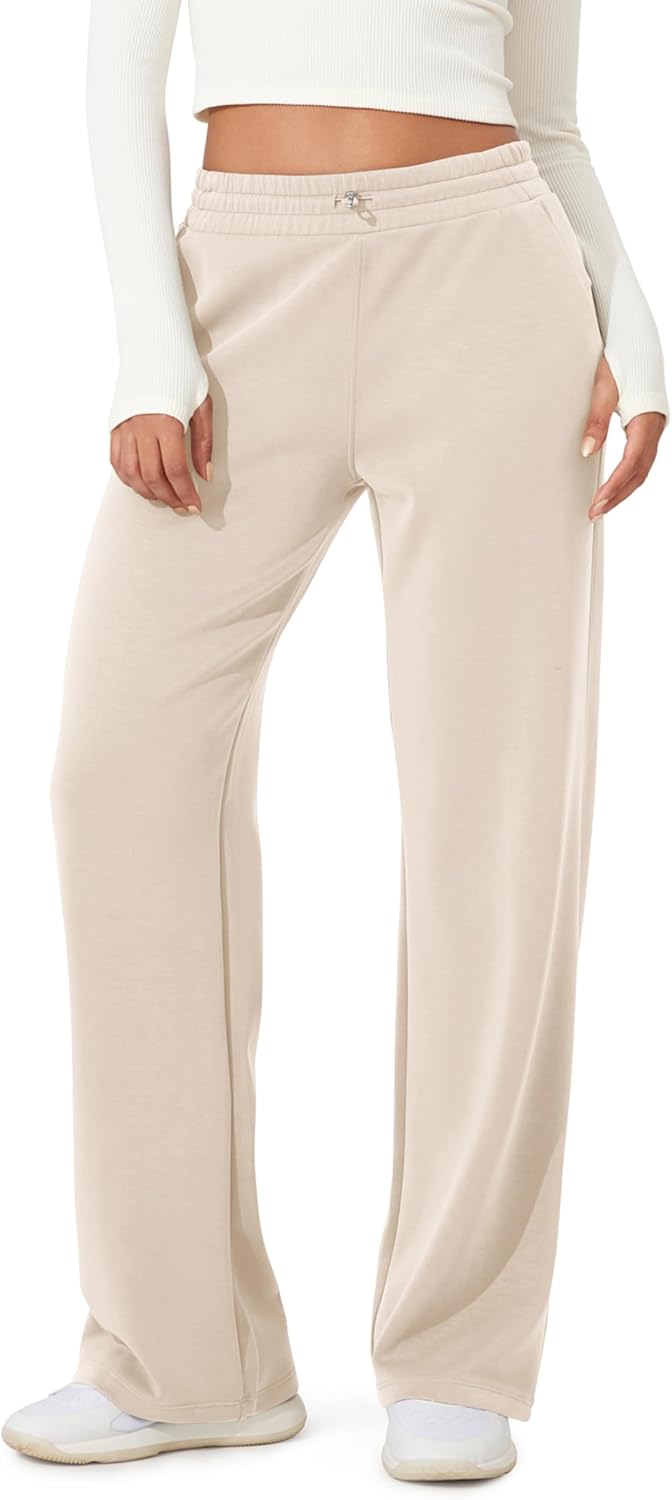 ODODOS Women's Modal Soft Wide Leg Pants for Casual Comfort