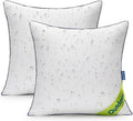 MIULEE 24x24 Outdoor Pillow Inserts Pack of 2 - Water Resistant