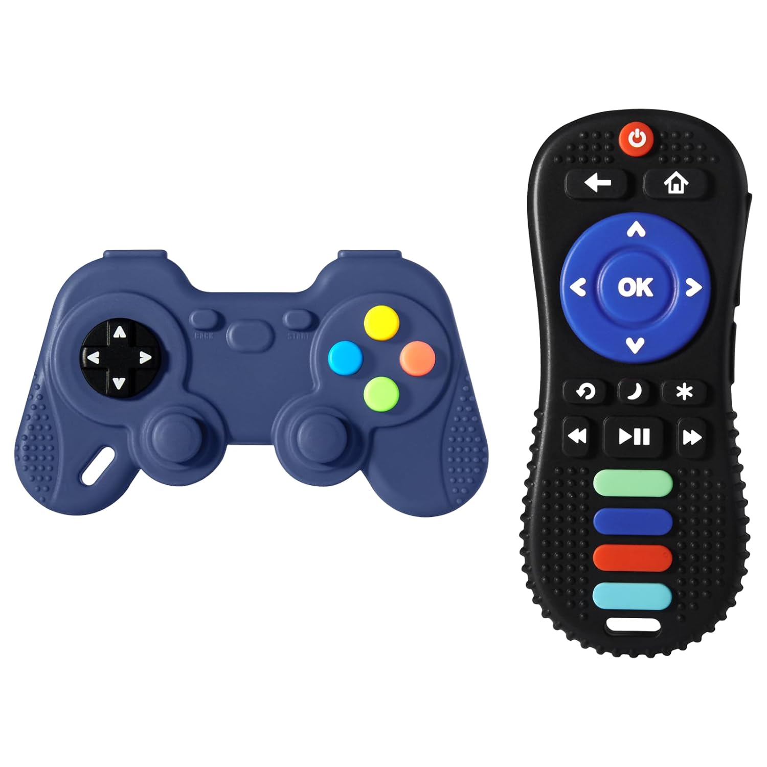 Baby Teething Toys Set: Remote & Gamepad, for Newborns 0-12 Months