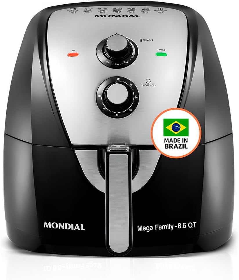Mondial Air Fryer - 8.6 Quart Extra-Large - Quick Low-Fat Cooking