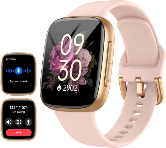 Tensky Smart Watch for Women/Men with AMOLED Screen & AI Voice