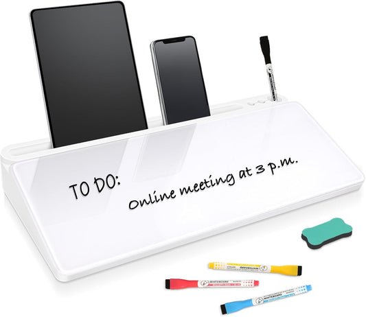 DOLLAR BOSS Glass Desk Whiteboard - Organize & Create!