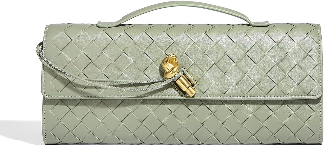 Trendy Woven Evening Clutch Purses for Women Handbags