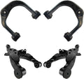 TRQ Front Upper & Lower Control Arm Set Compatible with 2004-2007