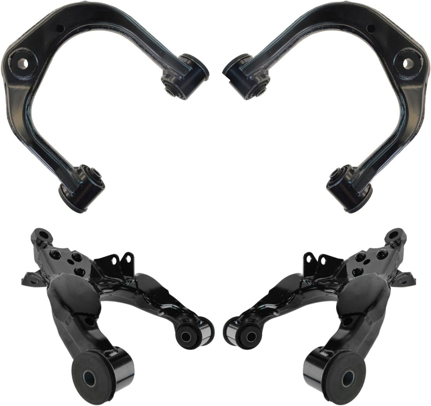 TRQ Front Upper & Lower Control Arm Set for Toyota Sequoia