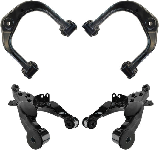 TRQ Front Upper & Lower Control Arm Set for Toyota Sequoia