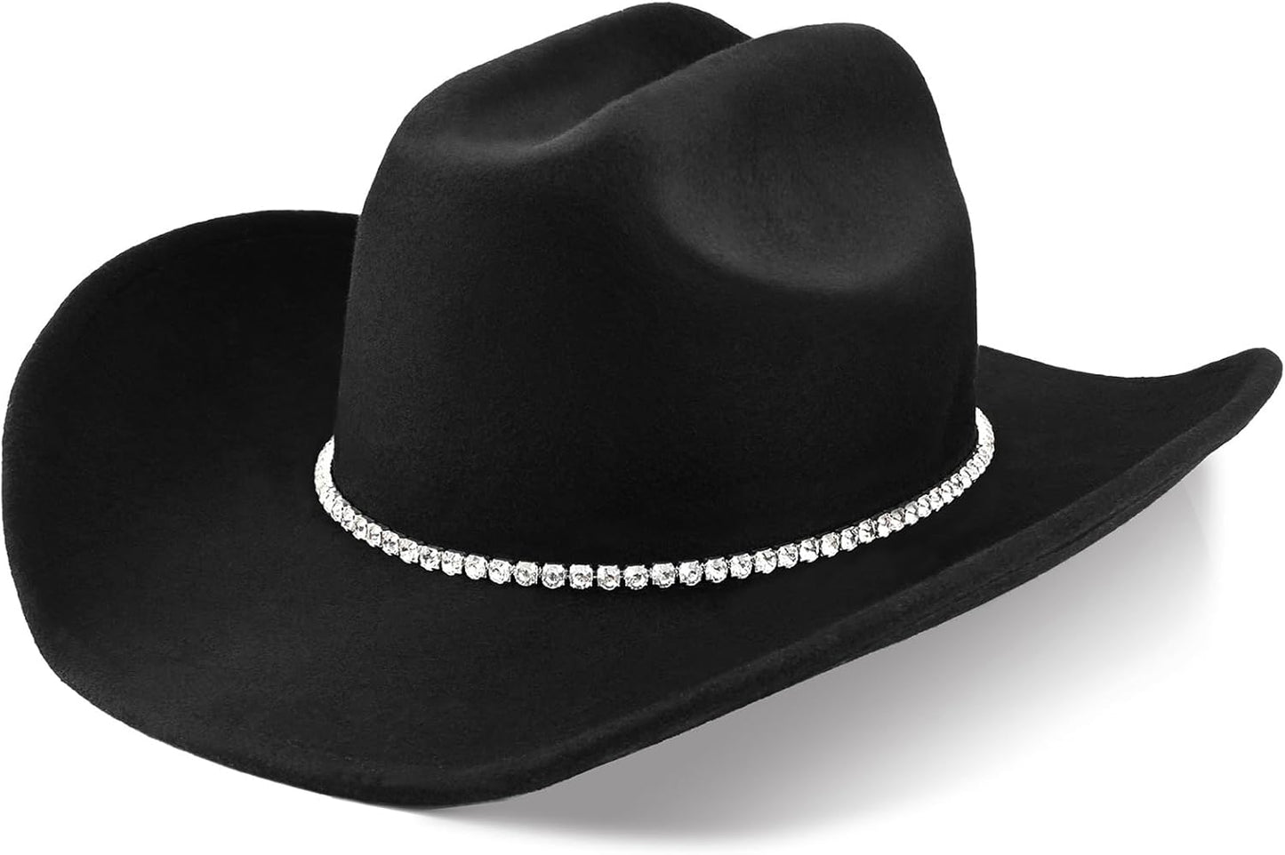 100% Wool Western Cowboy Hat for Men Women Classic Fedora
