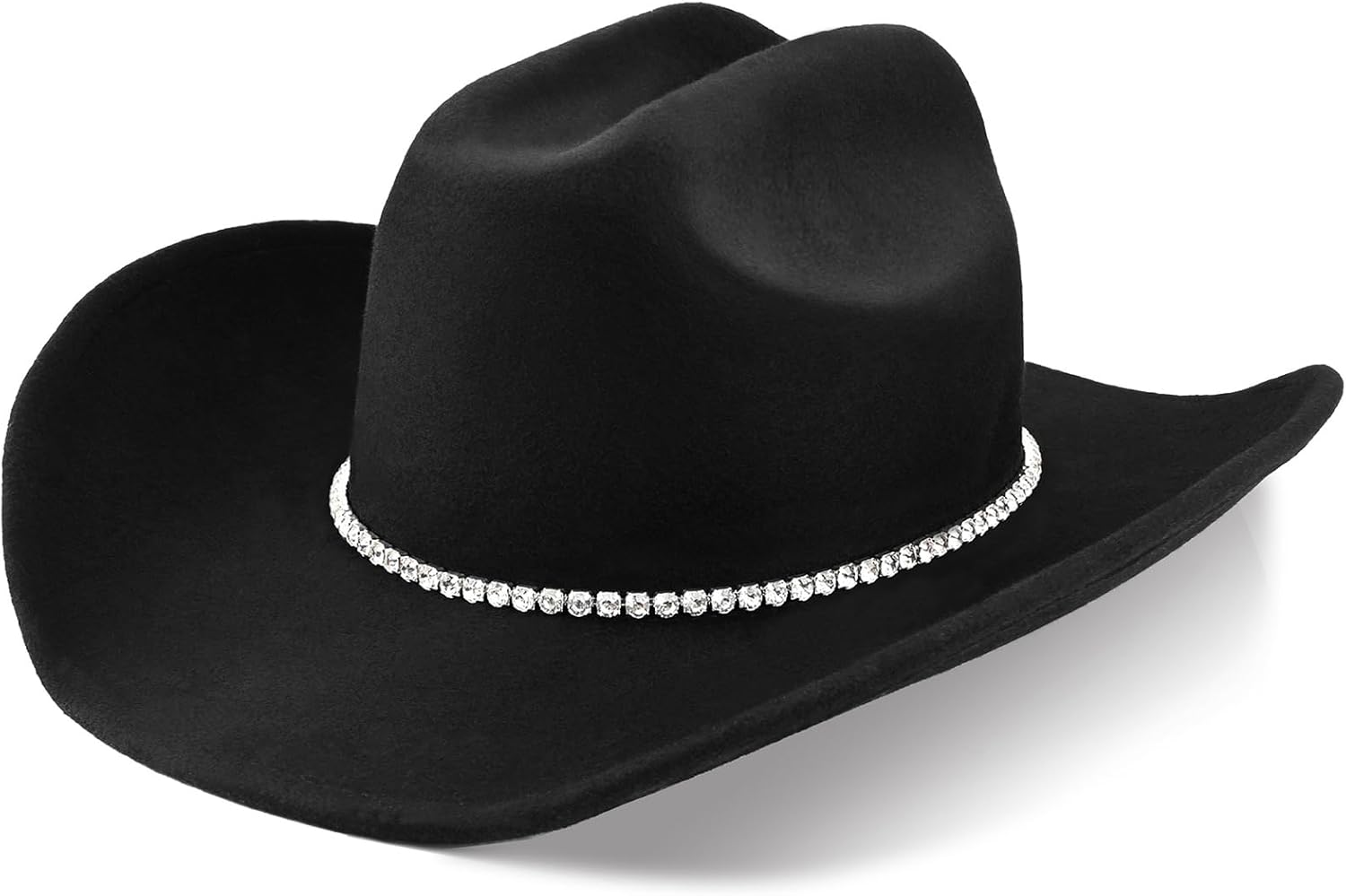 100% Wool Western Cowboy Hat for Men Women Classic Fedora