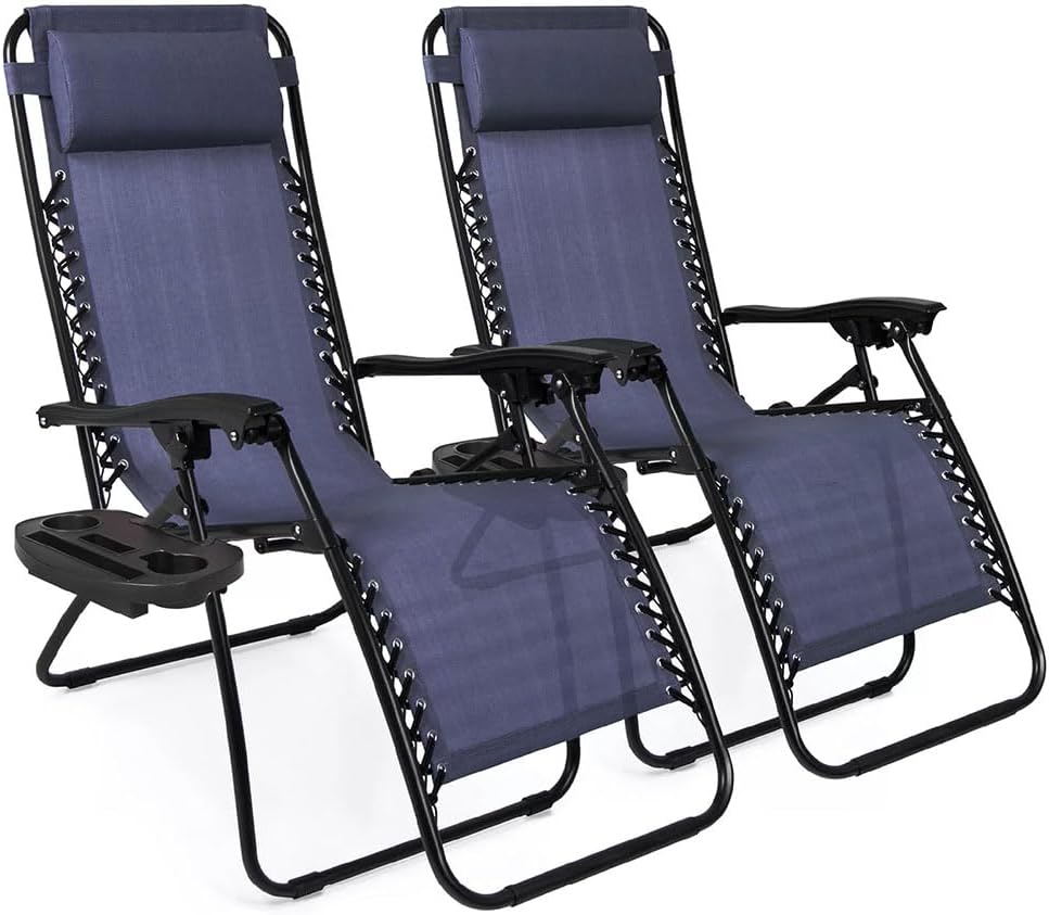 EZONE Zero Gravity Lounge Chairs for Ultimate Outdoor Relaxation