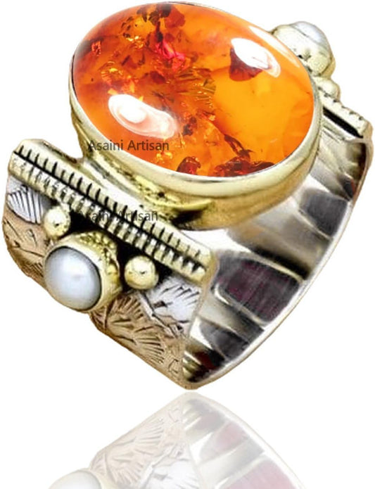 10x14 MM Oval Gemstone Sterling Silver Ring for Women