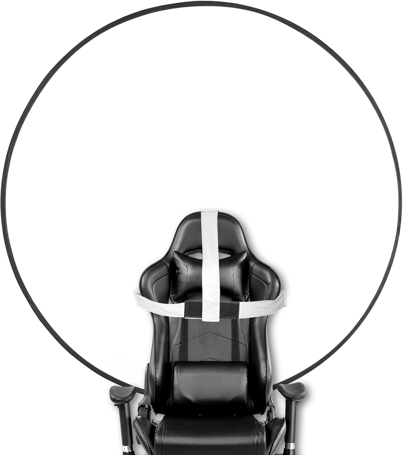 Portable White Screen Chair for Photography and Streaming Needs
