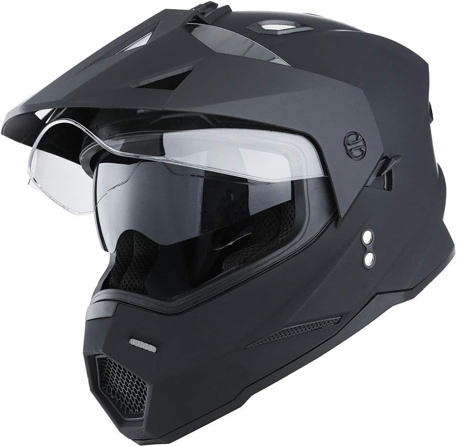 1Storm Dual Sport Motorcycle Helmet with Dual Visor Design