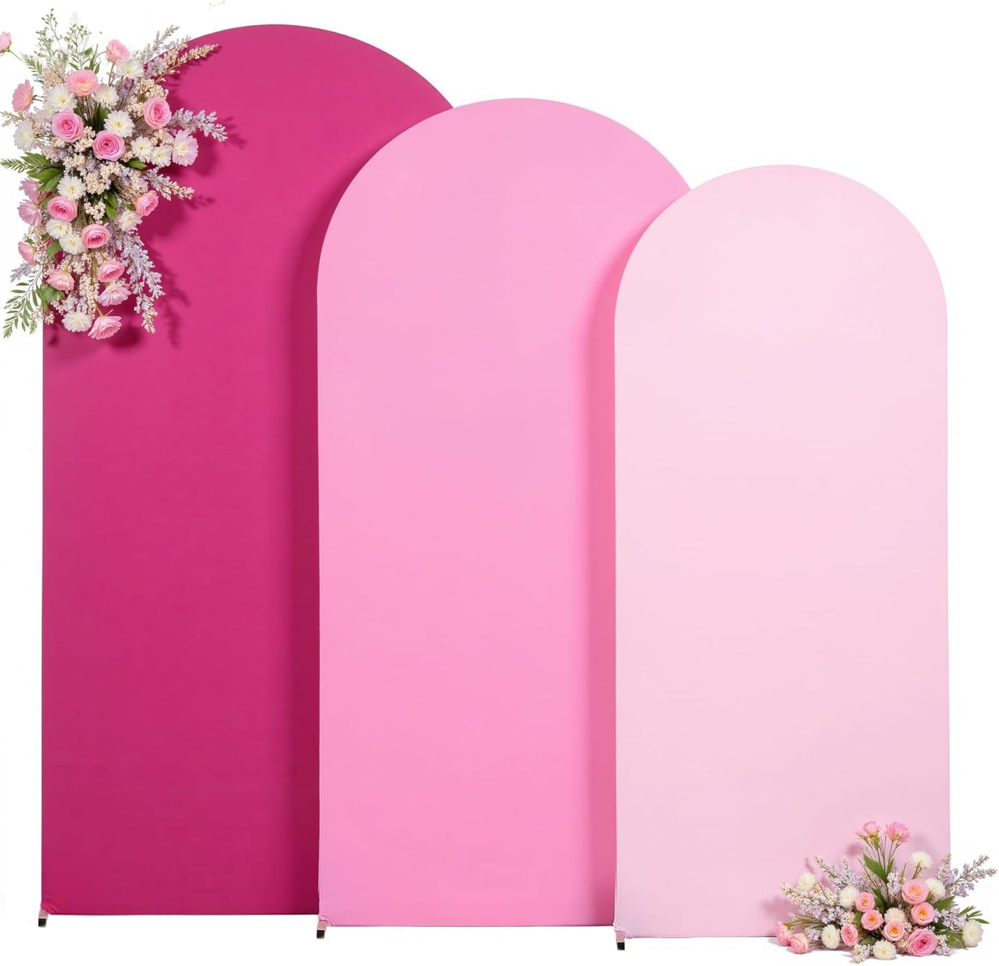 Gradient Pink Arch Backdrop Cover by Tao-Ge for Events