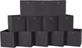 Foldable Storage Cubes Bins 11 in Fabric Cube Organizer - Set of 12
