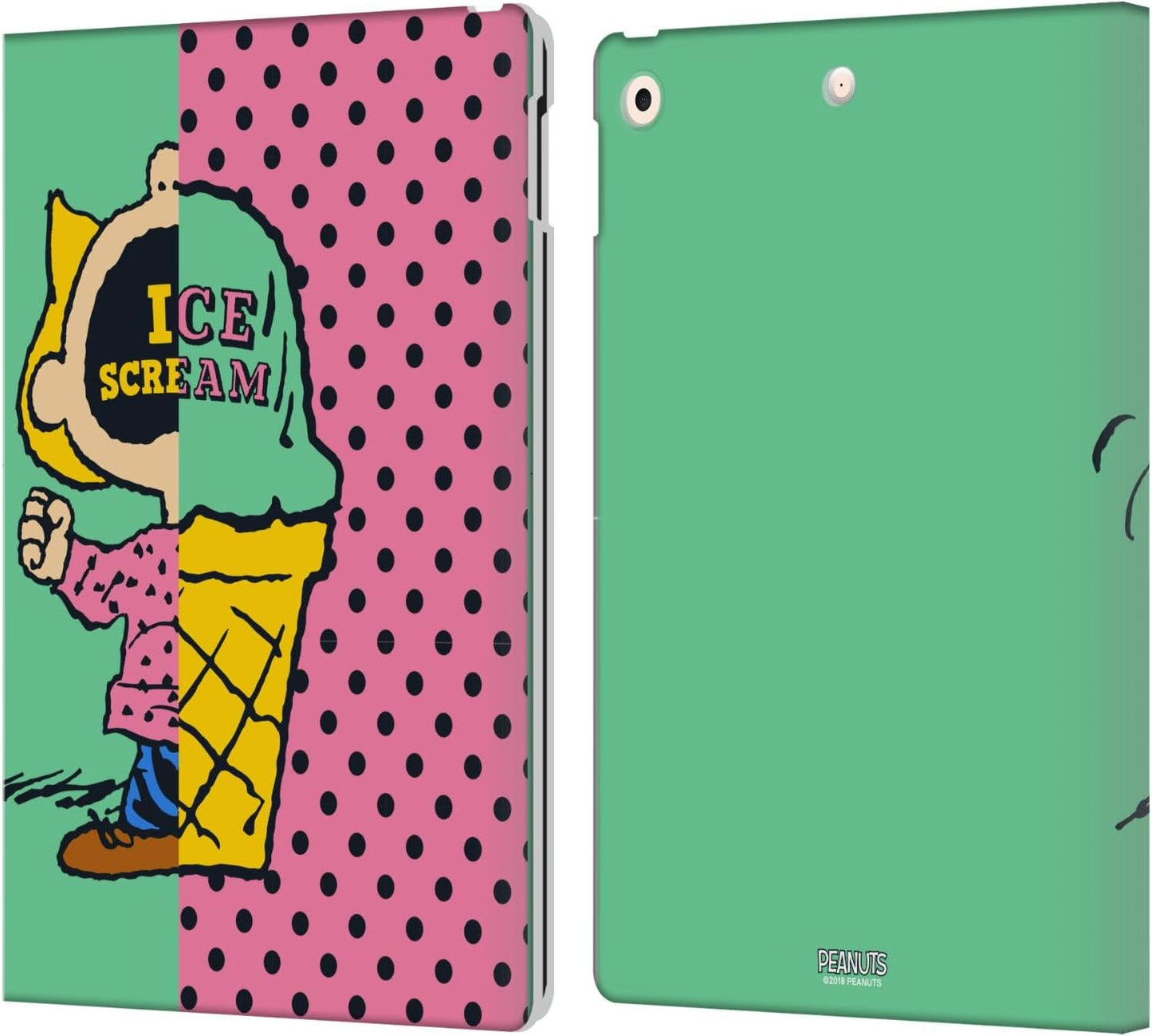 Peanuts Sally Ice Cream Leather Wallet Case for iPad 10.2