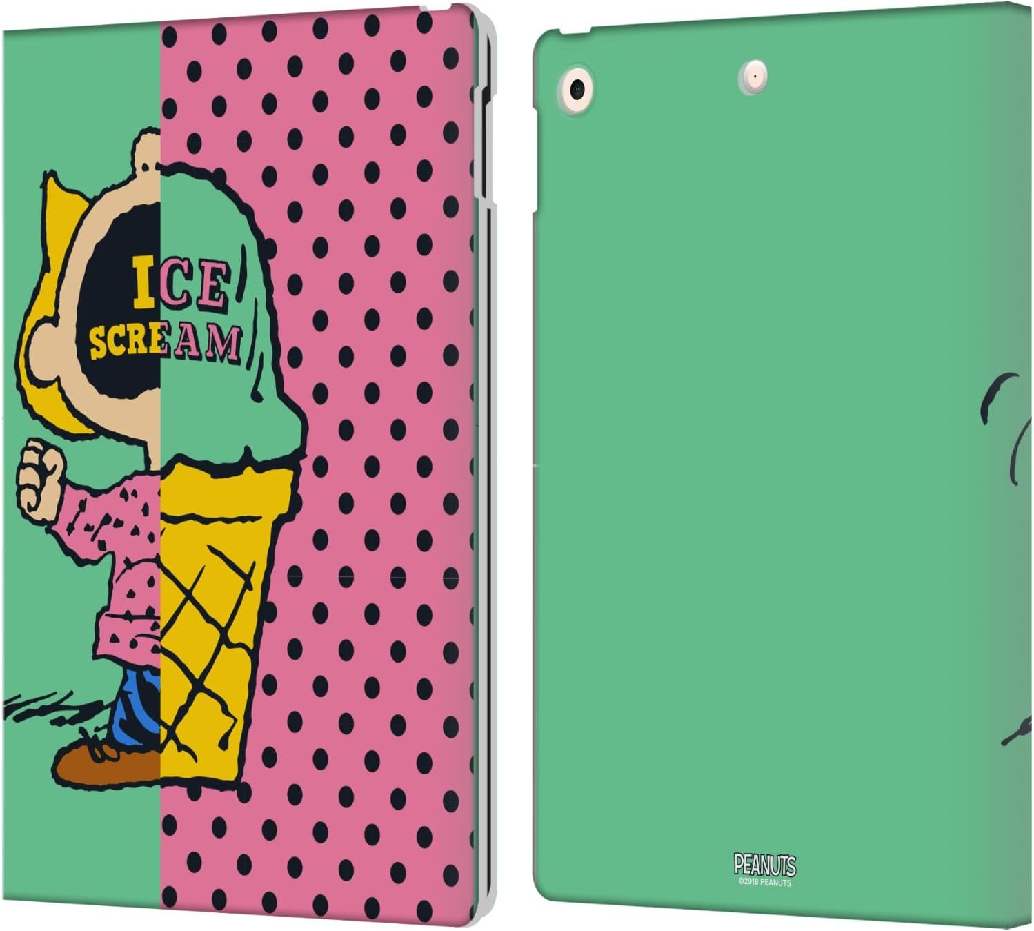 Peanuts Sally Ice Cream Leather Wallet Case for iPad 10.2