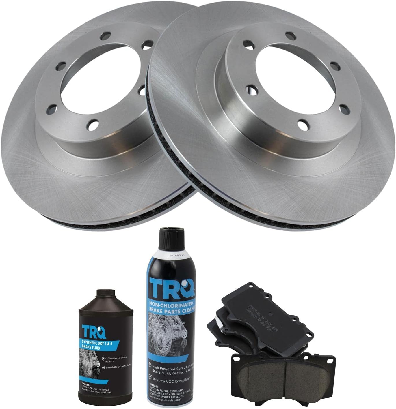 TRQ Front Brake Pad & Rotor Kit for Lexus GX470 & 4Runner