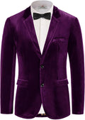 PJ PAUL JONES Mens Velvet Blazer Jacket Two Button Sport Coat