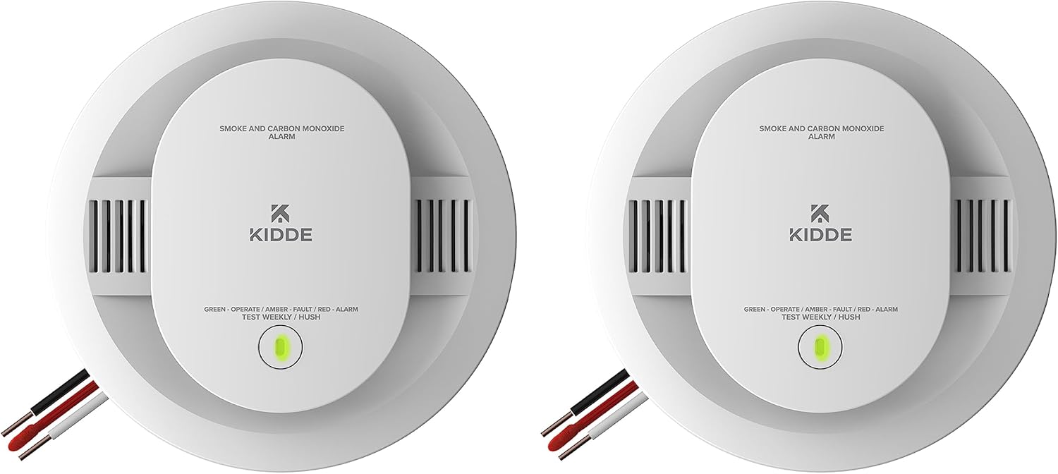 Kidde Hardwired Smoke & Carbon Monoxide Detector 2 Pack