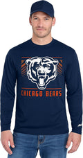 Long Sleeve NFL Team T-Shirt for Men by Zubaz Apparel