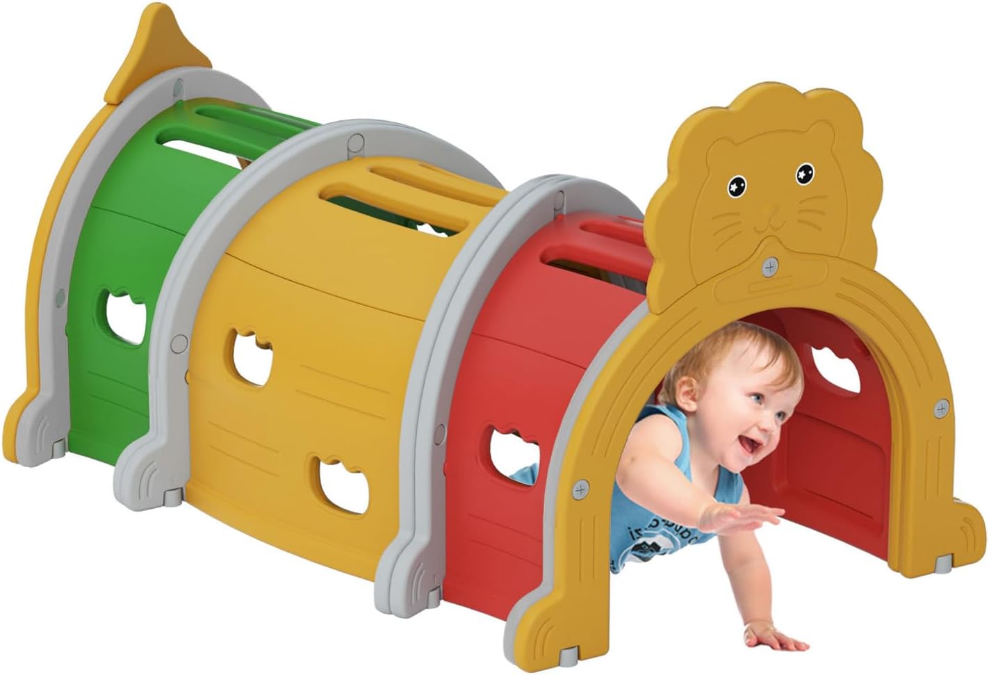 Kid's Lion Play Tunnel: Active Indoor/Outdoor Fun!