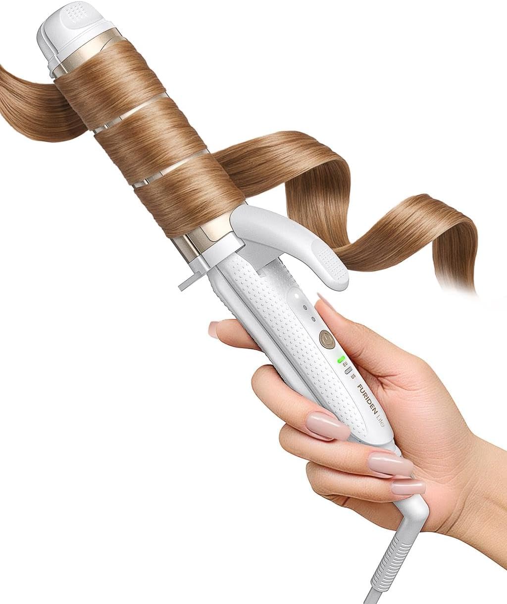 Dual-Voltage Curling Iron for Soft Curls - Travel Ready