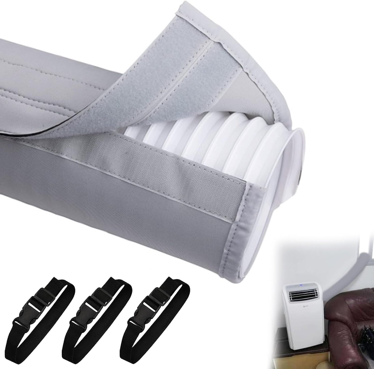 Durable Dust-Proof AC Hose Cover | Adjustable Straps | Orizizhic