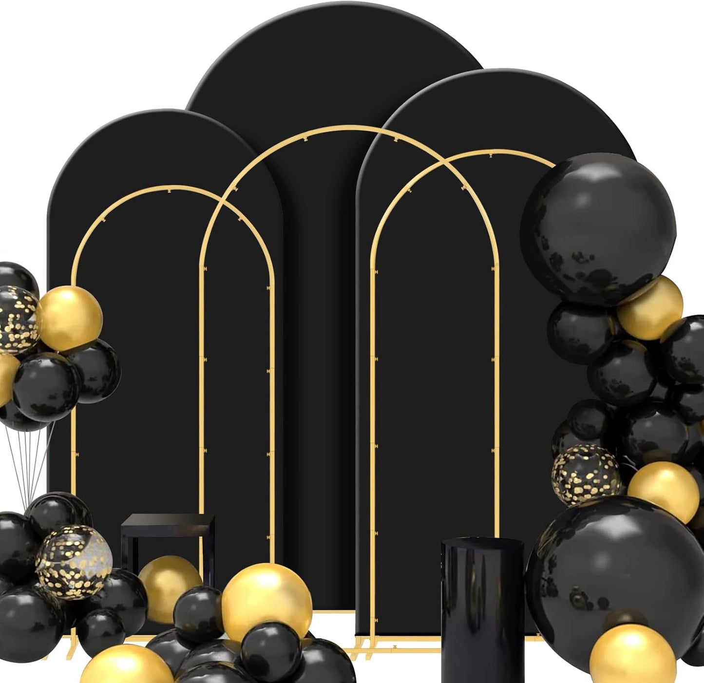 Wedding Arch Backdrop Stand Set of 3 for Memorable Events