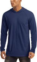MAGCOMSEN Men's Hooded UPF 50+ Sun Protection Long Sleeve Shirt UVA