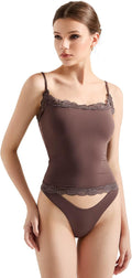 SUUKSESS Women Lace Double Lined Camisole Top - Soft, Slimming Cami