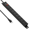 20 Amp Power Strip Surge Protector 4800J - Heavy Duty 8 Outlet