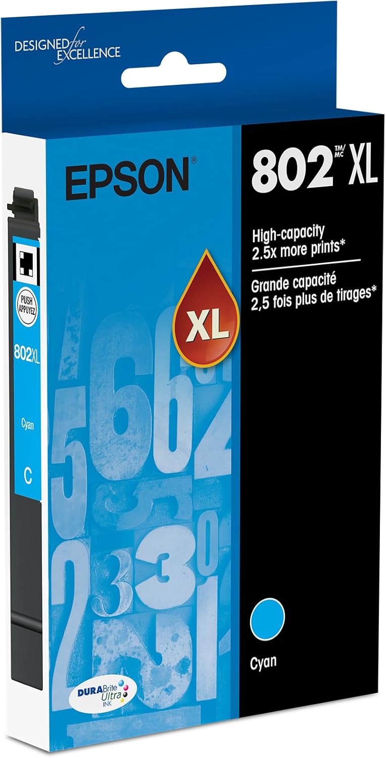 EPSON 802 DURABrite Ultra Ink High Capacity Cyan Cartridge Review