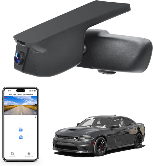 4K Dash Cam Custom Fit for Dodge Charger 2015-2023 Models