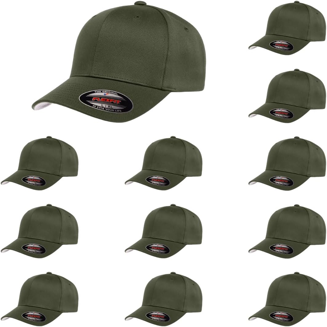 Flexfit Wooly Combed Premium 6-Panel Baseball Cap for Comfort