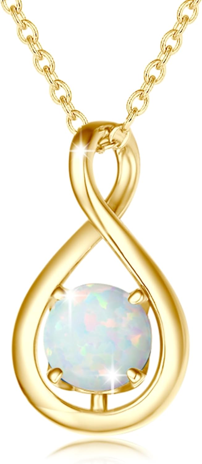 FANCIME Birthstone Necklaces for Women in Sterling Silver Gifts