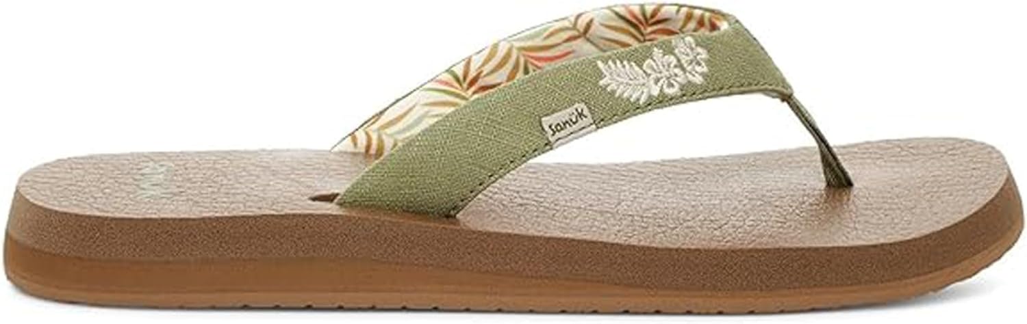 Sanuk Yoga Paradise II Flip Flops for Women with Memory Foam
