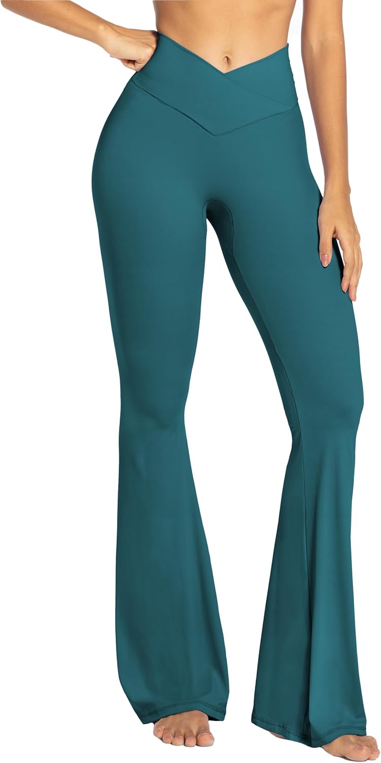 Sunzel Flare Leggings with Tummy Control for Yoga and Gym