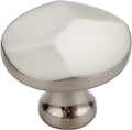 Brushed Nickel Round Cabinet Knobs 30 Pack - Solid Zinc Alloy