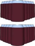 PartyPrints 100 Pack Burgundy Can Cooler Sleeves - Insulated Koozies